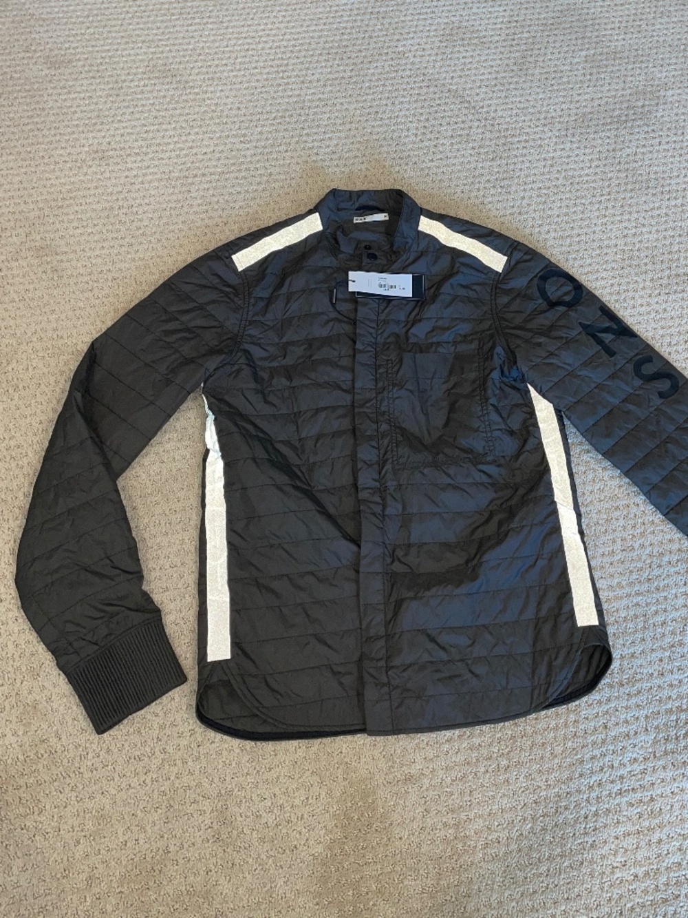 NWT O.N.S x Abasi Rosborough Limited Ed. (3 of 8) Quilted Tech Shirt Olive Mediu